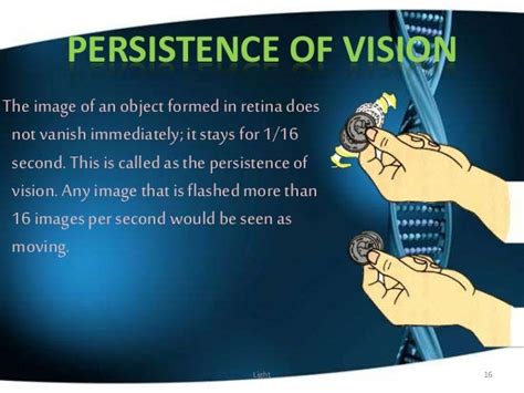 define persistence of vision